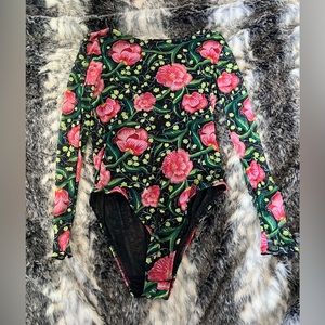 NWOT Desigual Semi-Sheer Bodysuit